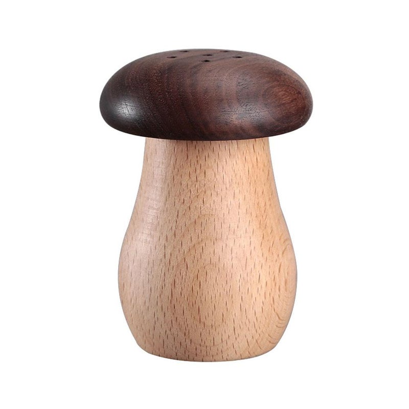 Creative and cute mushroom-shaped solid wood toothpick holder, high-end household toothpick box, walnut wood, new Chinese style original wood toothpick jar